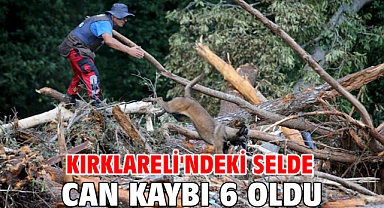 Kırklareli'ndeki selde can kaybı 6 oldu