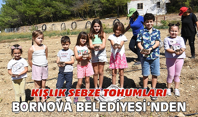 Kışlık sebze tohumları Bornova Belediyesi’nden