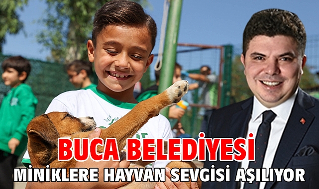 Buca Belediyesi miniklere hayvan sevgisi aşılıyor