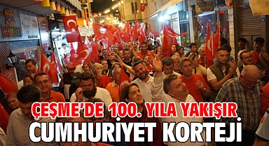 Çeşme’de 100. Yıla yakışır Cumhuriyet Korteji