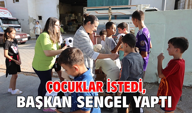 Çocuklar istedi, Başkan Sengel yaptı