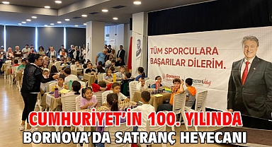Cumhuriyet’in 100. Yılında Bornova’da satranç heyecanı