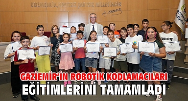 Gaziemir’in robotik kodlamacıları eğitimlerini tamamladı
