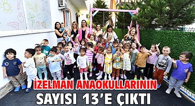 İZELMAN anaokullarının sayısı 13’e çıktı