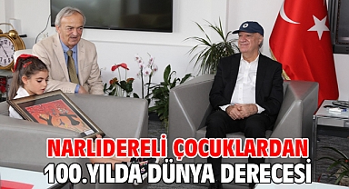 Narlıdereli çocuklardan 100.Yılda dünya derecesi