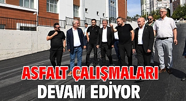 Asfalt çalışmaları devam ediyor