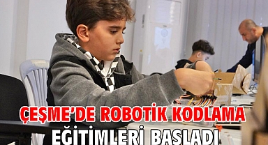 Çeşme'de Robotik Kodlama eğitimleri başladı