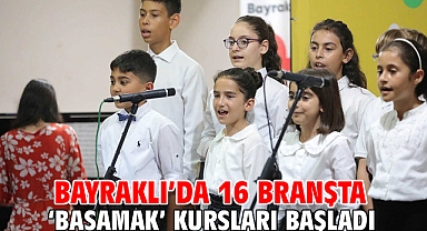 Bayraklı’da 16 branşta ‘Basamak’ kursları başladı