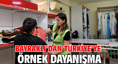 Bayraklı’dan Türkiye’ye örnek dayanışma
