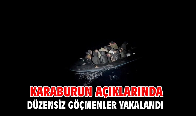 Karaburun açıklarında düzensiz göçmenler yakalandı