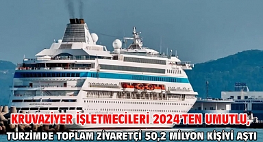 Kruvaziyer İşletmecileri 2024'ten umutlu, turzimde toplam Ziyaretçi 50,2 milyon kişiyi aştı