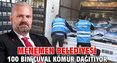 Menemen Belediyesi 100 bin çuval kömür dağıtıyor