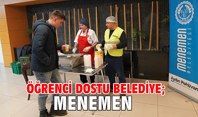 Öğrenci dostu belediye; MENEMEN