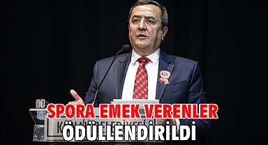 Spora Emek Verenler Ödüllendirildi