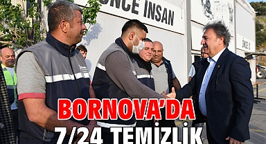 Bornova’da 7/24 temizlik