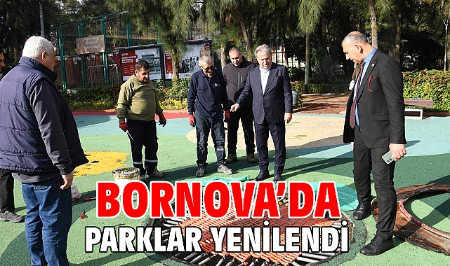 Bornova’da parklar yenilendi