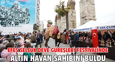 Efes Selçuk Deve Güreşleri Festivalinde Altın Havan Sahibini Buldu