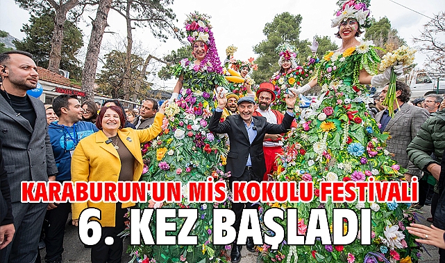 Karaburun'un mis kokulu festivali 6. kez başladı