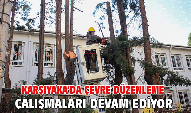 Karşıyaka’da çevre düzenleme çalışmaları devam ediyor