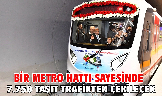 Bir metro hattı sayesinde 7.750 taşıt trafikten çekilecek