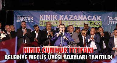 Kınık Cumhur İttifakı Belediye Meclis Üyesi Adayları tanıtıldı