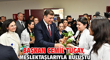 Başkan Cemil Tugay, meslektaşlarıyla buluştu