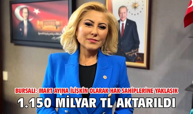 Bursalı: Mart Ayına İlişkin Olarak Hak Sahiplerine Yaklaşık 1.150 Milyar Tl Aktarıldı