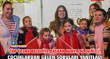 Chp Çeşme Belediye Başkan Adayı Lal Denizli, Çocuklardan Gelen Soruları Yanıtladı