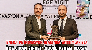 ‘Enerji ve İnovasyon Alanında Yatırımlarıyla Öne Çıkan Şirket’ ödülü Aydem Plus’a