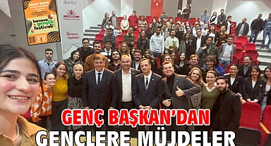 Genç Başkan’dan gençlere müjdeler