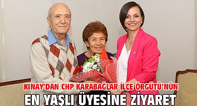 Kınay’dan CHP Karabağlar İlçe Örgütü’nün En Yaşlı Üyesine Ziyaret