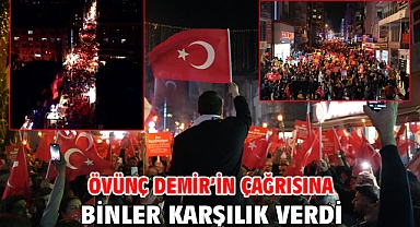 Övünç Demir'in çağrısına binler karşılık verdi