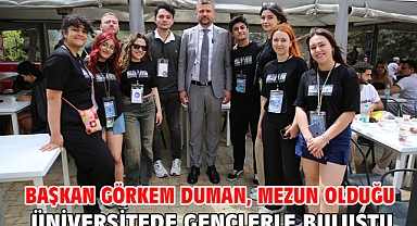 Başkan Görkem Duman, mezun olduğu üniversitede gençlerle buluştu