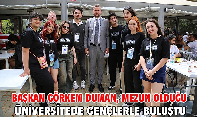 Başkan Görkem Duman, mezun olduğu üniversitede gençlerle buluştu