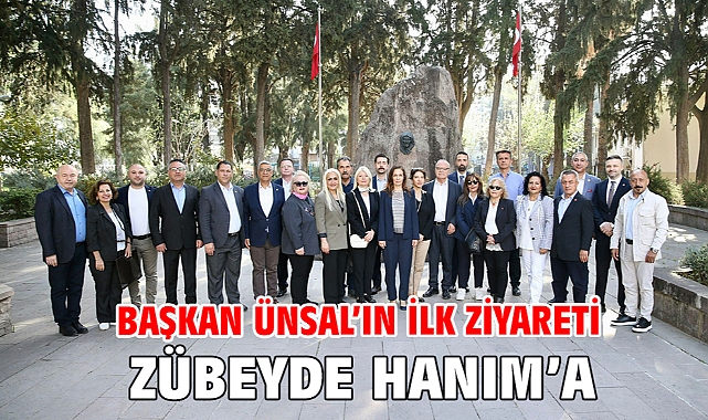 Başkan Ünsal’ın ilk ziyareti Zübeyde Hanım’a