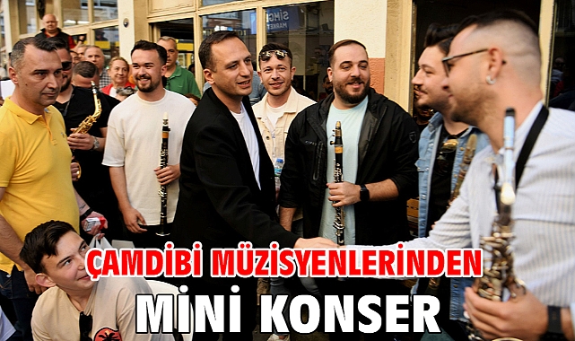 Çamdibi müzisyenlerinden mini konser