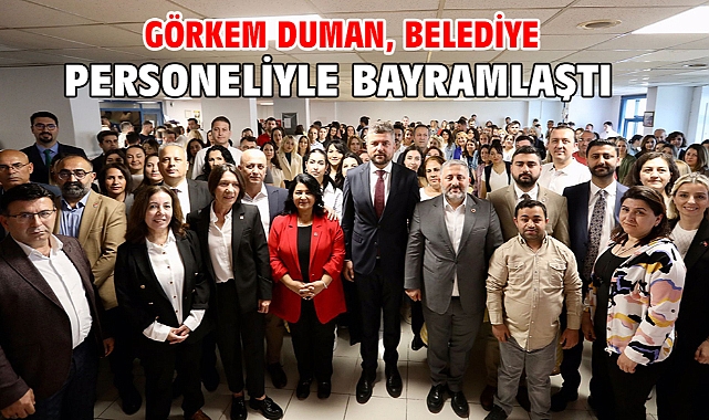 Görkem Duman, Belediye Personeliyle Bayramlaştı