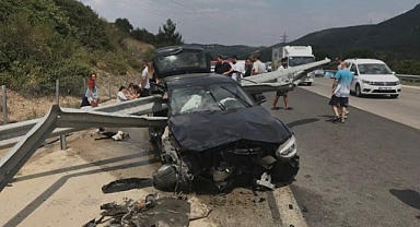 İş İnsanı Cihan Alpgiray Lüks Aracıyla Bodrum'a Giderken Kaza Yaptı