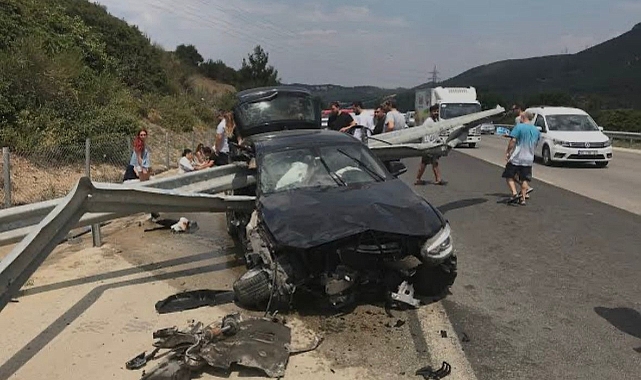 İş İnsanı Cihan Alpgiray Lüks Aracıyla Bodrum'a Giderken Kaza Yaptı