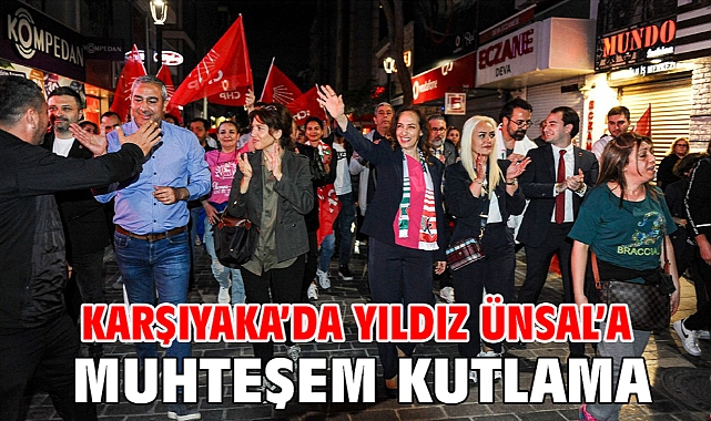 Karşıyaka’da Yıldız Ünsal’a muhteşem kutlama!