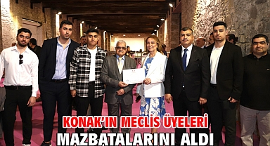 Konak’ın Meclis Üyeleri mazbatalarını aldı
