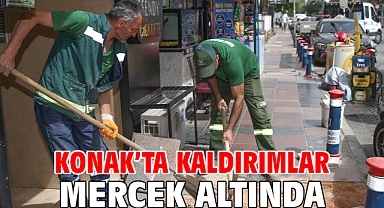 Konak’ta kaldırımlar mercek altında