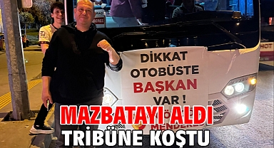 Mazbatayı Aldı Tribüne Koştu