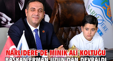 Narlıdere’de Minik Ali Koltuğu Başkan Erman Uzun’dan Devraldı