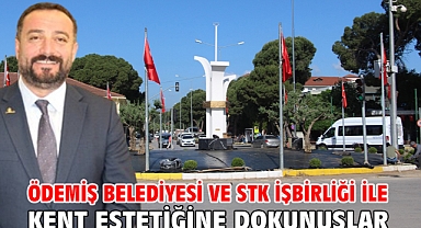 Ödemiş Belediyesi ve STK işbirliği ile kent estetiğine dokunuşlar