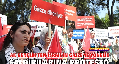 AK Gençlik’ten İsrail'in Gazze'ye yönelik saldırılarına protesto