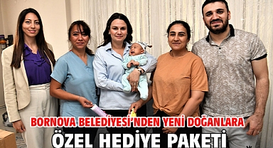 Bornova Belediyesi’nden yeni doğanlara özel hediye paketi