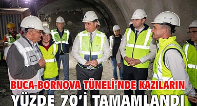 Buca-Bornova Tüneli’nde kazıların yüzde 70’i tamamlandı