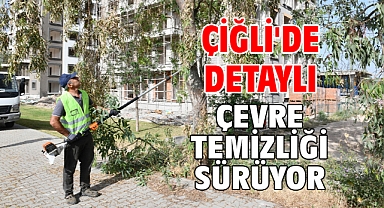 Çiğli'de Detaylı Çevre Temizliği Sürüyor