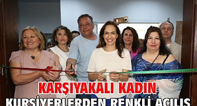 Karşıyakalı kadın kursiyerlerden renkli açılış